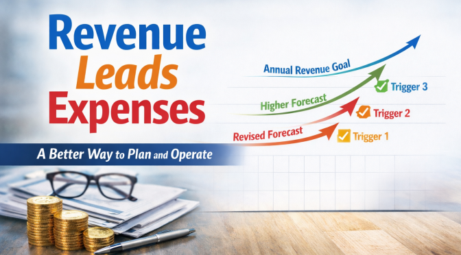 Revenue Leads Expenses